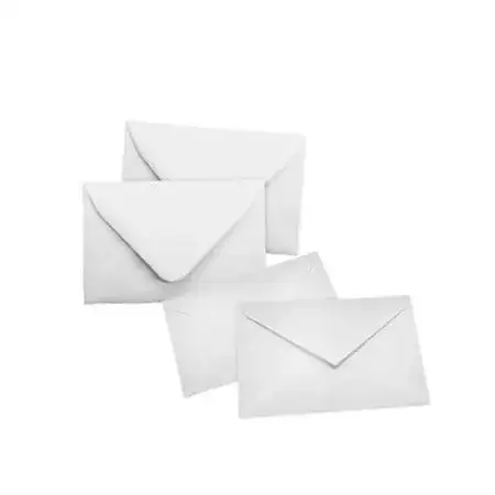 Sobres Medoro Tarjetas personles Papel obra 70x105mm Blanco blíster x 20 Nº3 70gr -3